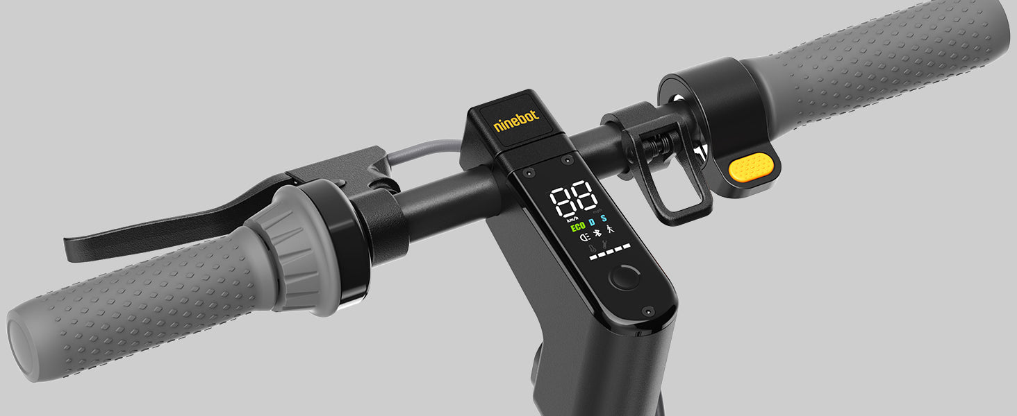 Extended Range E-Scooter for Commuters - Ninebot E2 Pro with Quick Fold, 10" Tires & Powerful Headlight