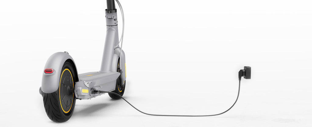 Extended Range E-Scooter for Commuters - Ninebot E2 Pro with Quick Fold, 10" Tires & Powerful Headlight