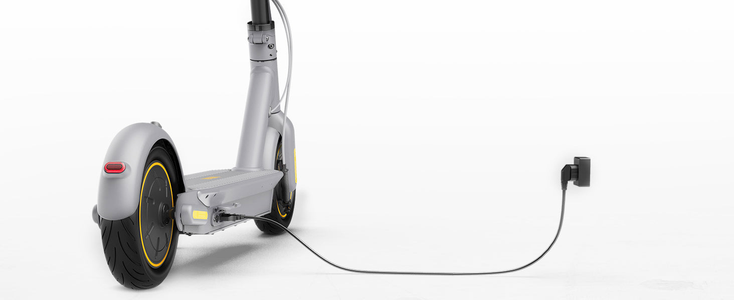 Extended Range E-Scooter for Commuters - Ninebot E2 Pro with Quick Fold, 10" Tires & Powerful Headlight