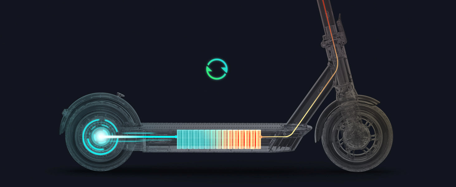 Extended Range E-Scooter for Commuters - Ninebot E2 Pro with Quick Fold, 10" Tires & Powerful Headlight