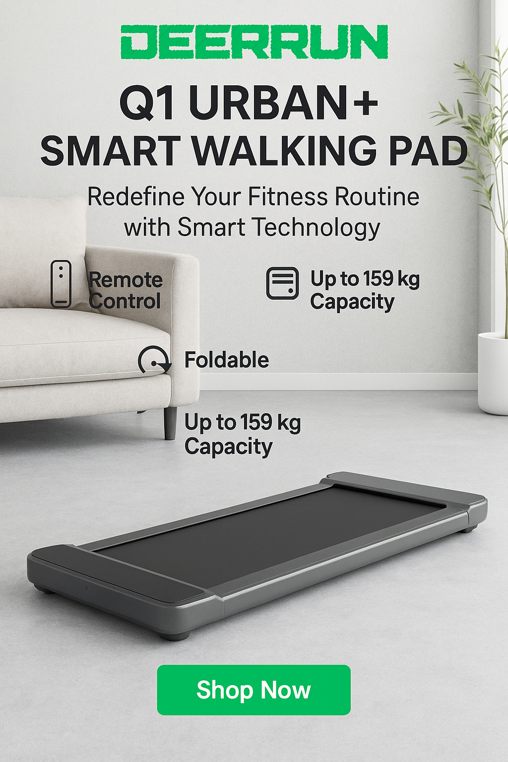 StealthStride Pro Walking Pad - Silent Under-Desk Treadmill with Smart App Control & Auto-Lubrication