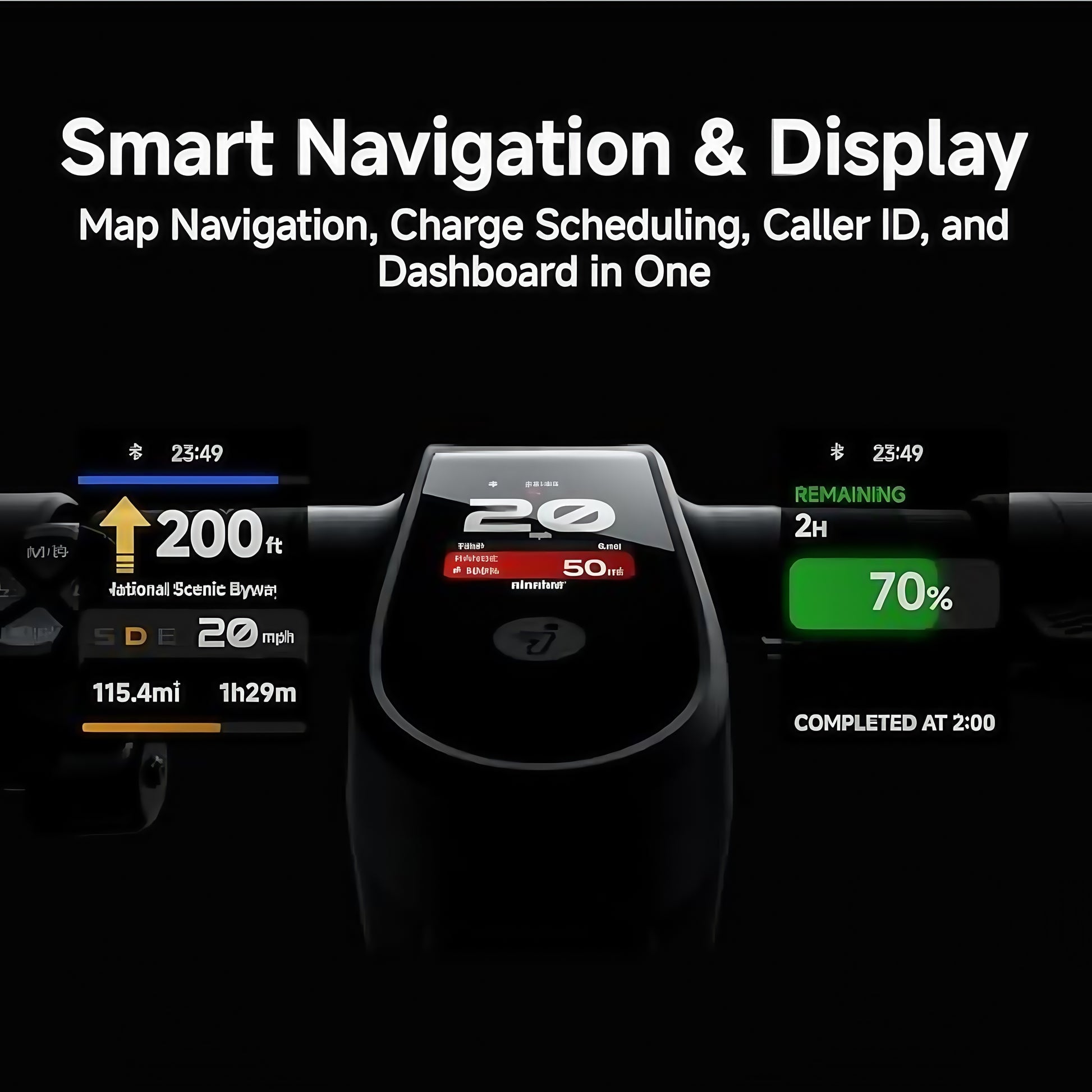 Extended Range E-Scooter for Commuters - Ninebot E2 Pro with Quick Fold, 10" Tires & Powerful Headlight