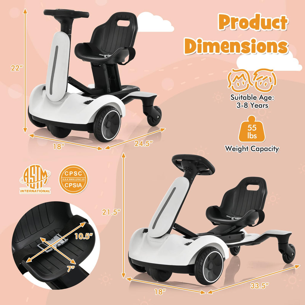 Smart Drift Go-Kart - 4-Wheel Electric Car with APP Control & Safety Monitoring System