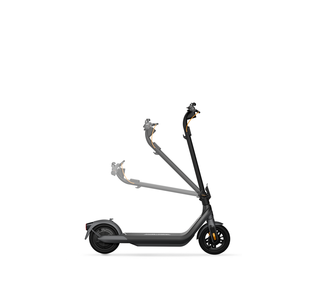 Extended Range E-Scooter for Commuters - Ninebot E2 Pro with Quick Fold, 10" Tires & Powerful Headlight
