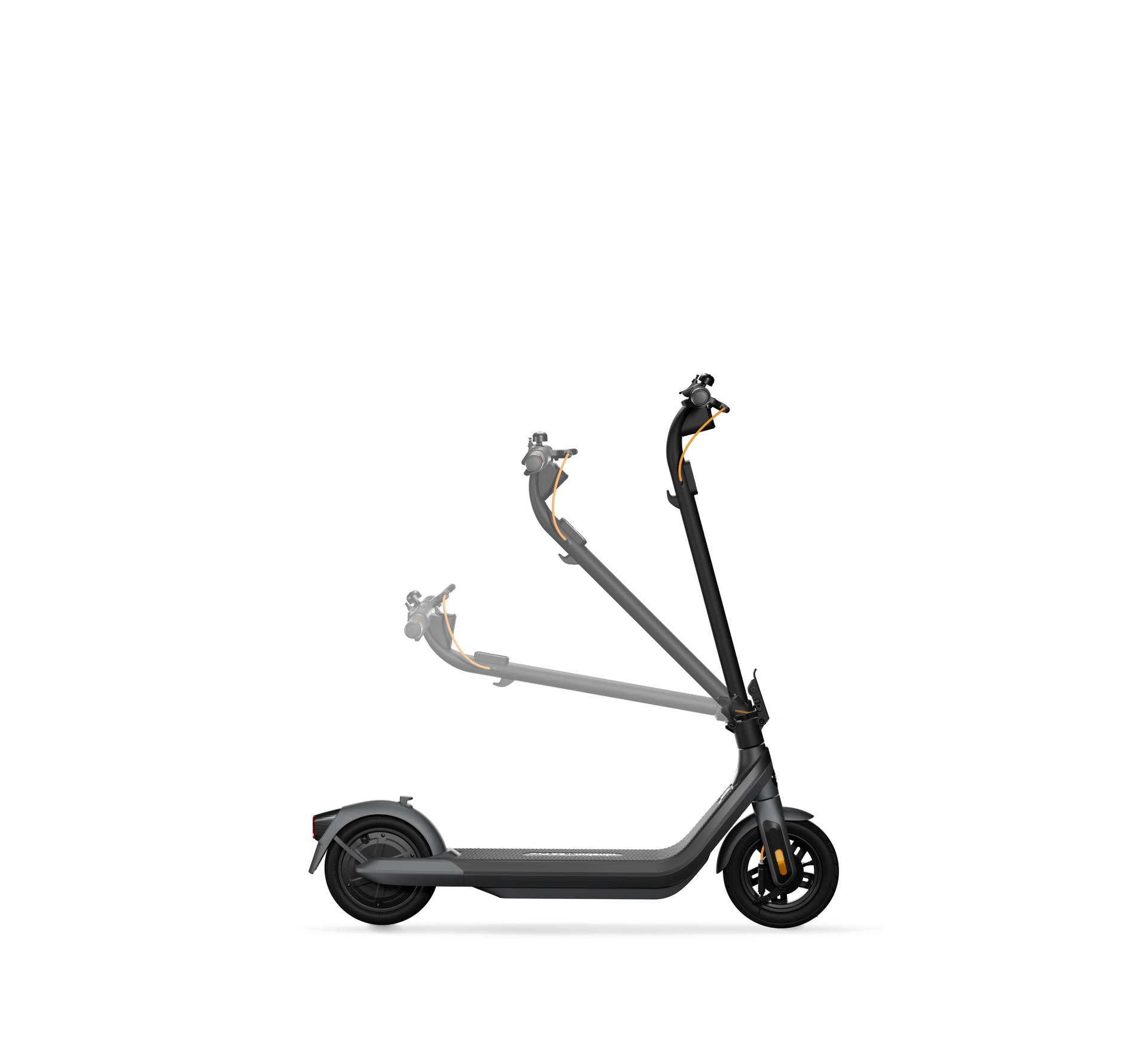 Extended Range E-Scooter for Commuters - Ninebot E2 Pro with Quick Fold, 10" Tires & Powerful Headlight