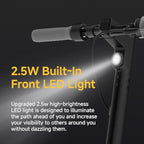 Extended Range E-Scooter for Commuters - Ninebot E2 Pro with Quick Fold, 10" Tires & Powerful Headlight